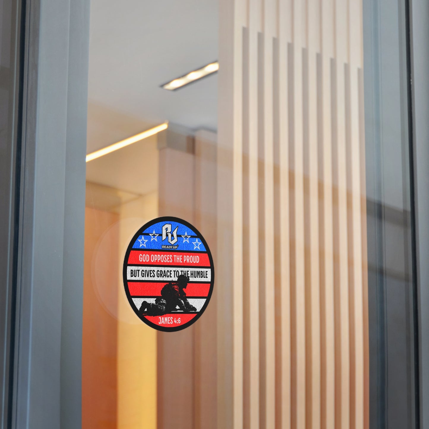 God Opposes the Proud – James 4:6: Freedom Vinyl Sticker