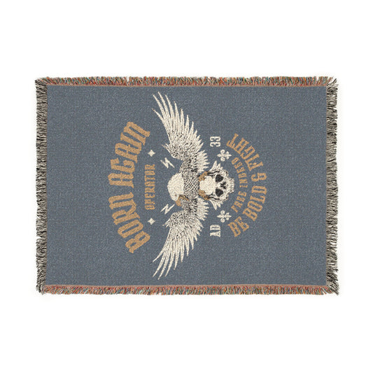 Vintage Born Again Operator Woven Blanket
