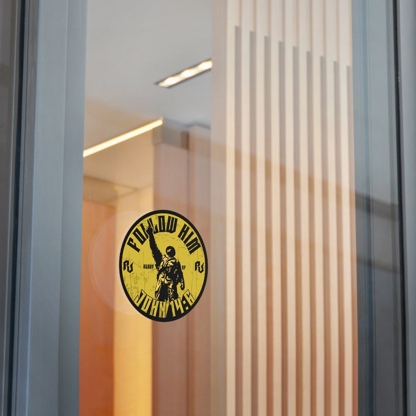 Iron Mike "Follow Him" – John 14:6 Vinyl Sticker