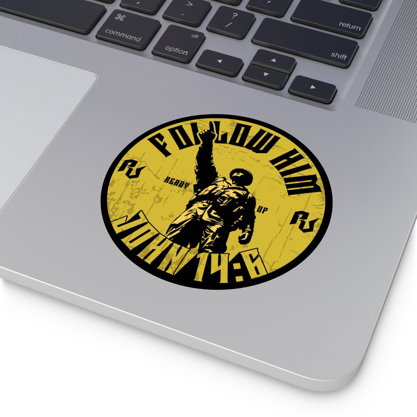 Iron Mike "Follow Him" – John 14:6 Vinyl Sticker