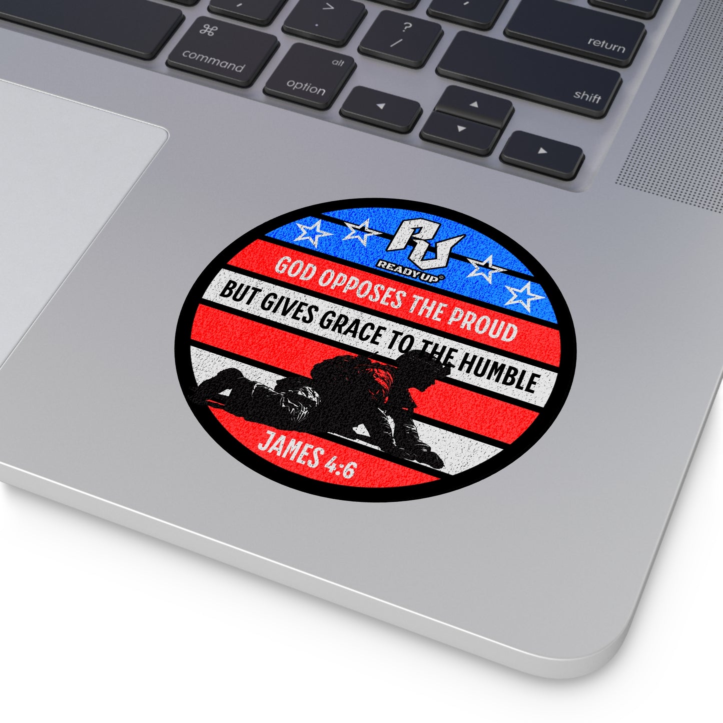 God Opposes the Proud – James 4:6: Freedom Vinyl Sticker