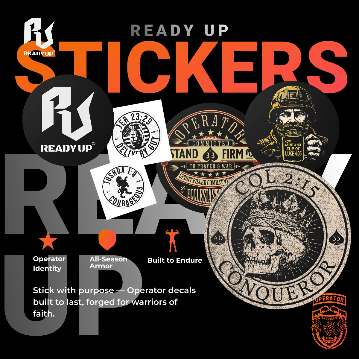 Ready Up® Stickers – Ready Up Apparel