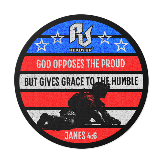 God Opposes the Proud – James 4:6: Freedom Vinyl Sticker