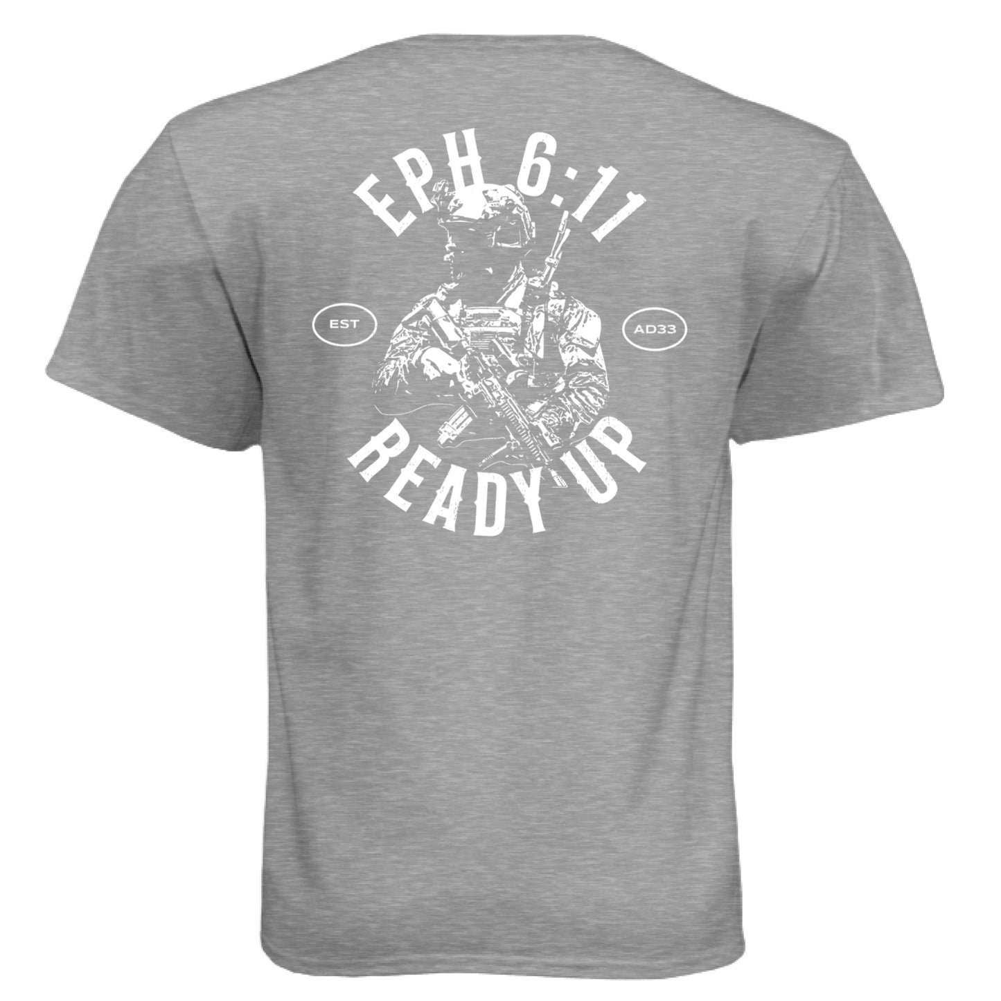 Dark Heather Grey (60/40) - BACK